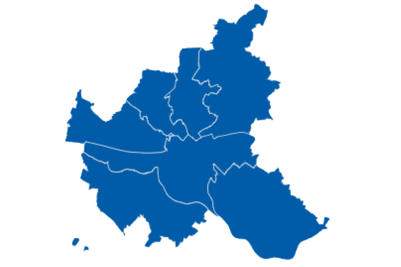 Icon mit Bezirken